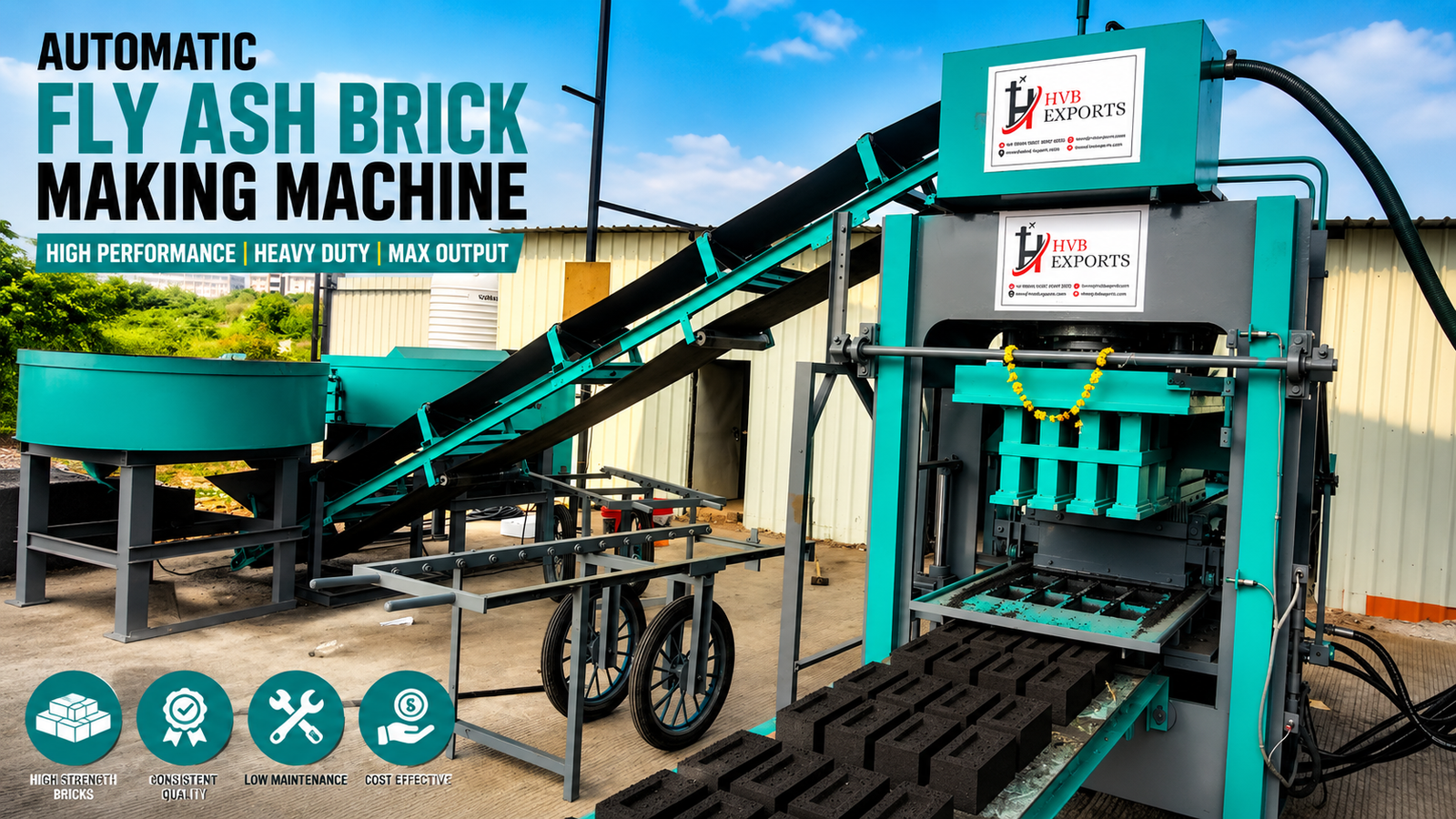 Fully Automatic Fly Ash Bricks Machine
